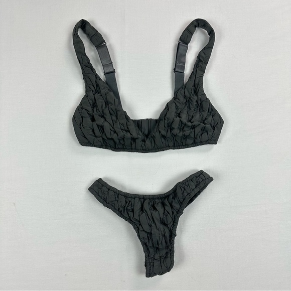 SKIMS Other - Skims Quilted set gray Bra Bottom‎ Small